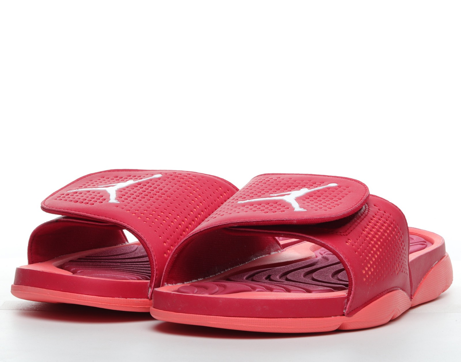 orange jordan slides